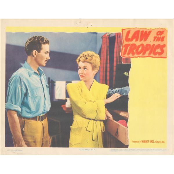 Law of the Tropics  1941 original vintage lobby card