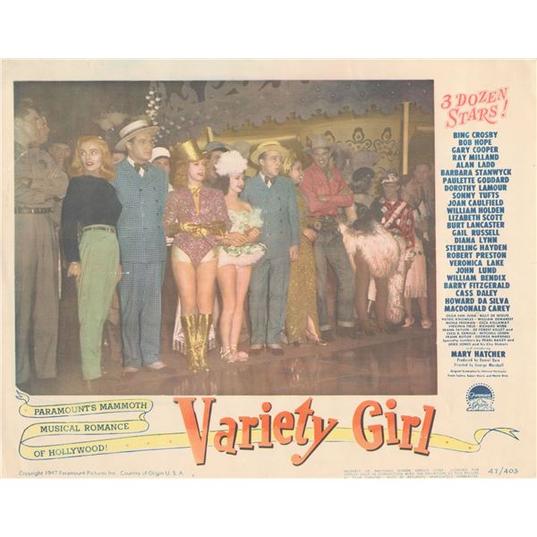 Variety Girl  1947 original vintage lobby card