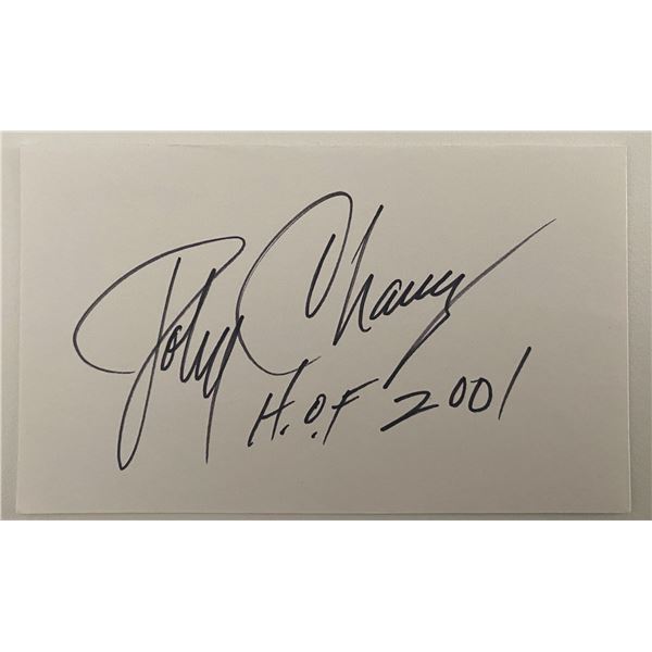 Hall of Fame Basketball Coach John Chaney autograph