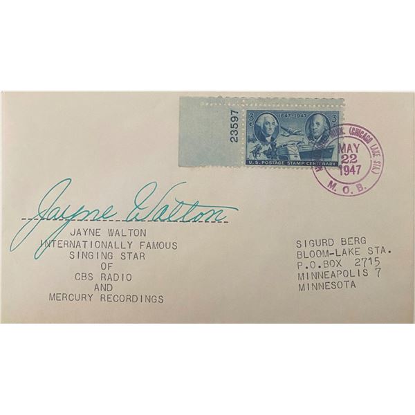 Jayne Walton Signed Envelope