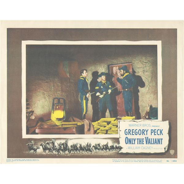 Only the Valiant 1951 original vintage lobby card