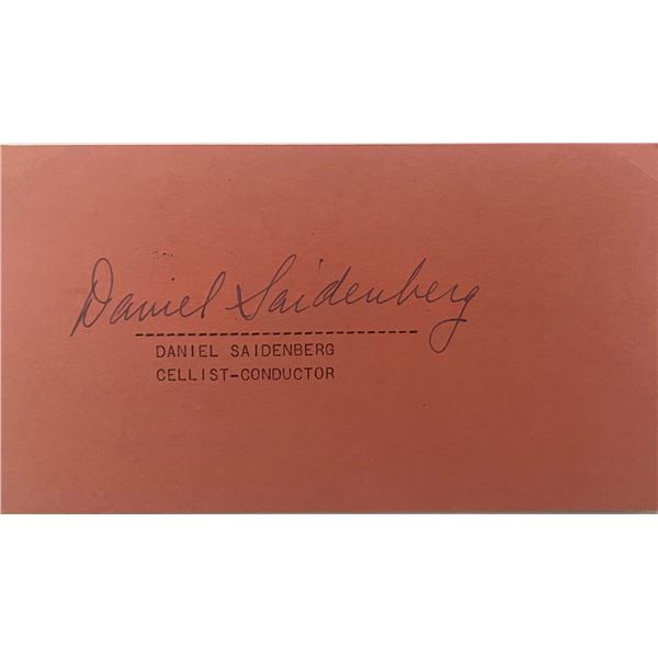 Daniel Saidenberg original signature