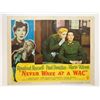 Image 1 : Never Wave at a Wac original 1953 vintage lobby card
