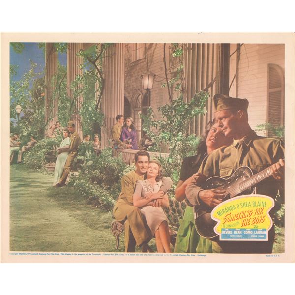 Something for the Boys 1944 original vintage lobby card