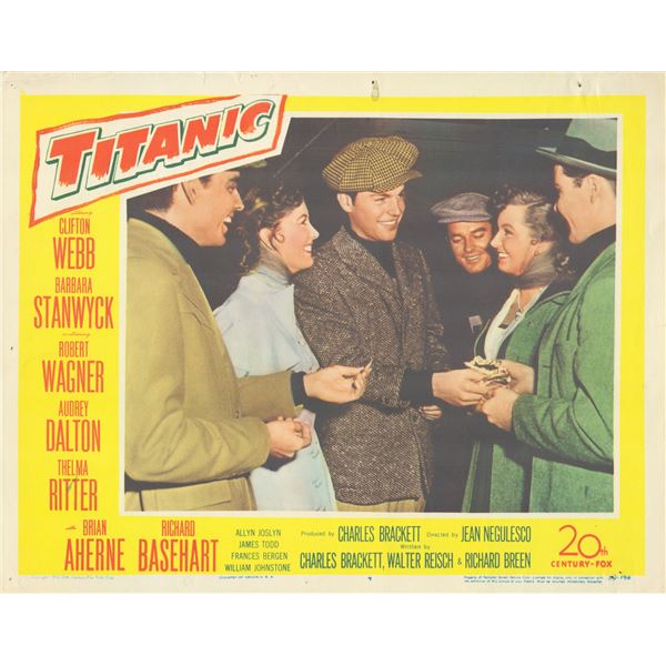 Titanic 1953  original vintage lobby card