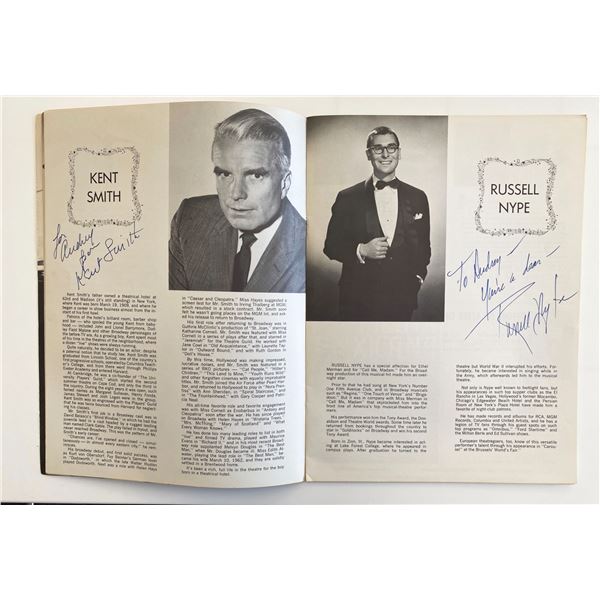 Kent Smith and Russell Nype signed Call Me Madam program