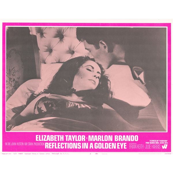 Reflections in a Golden Eye 1967 original vintage lobby card