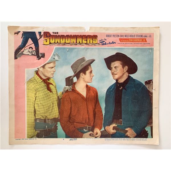 The Sundowners original 1949 vintage lobby card