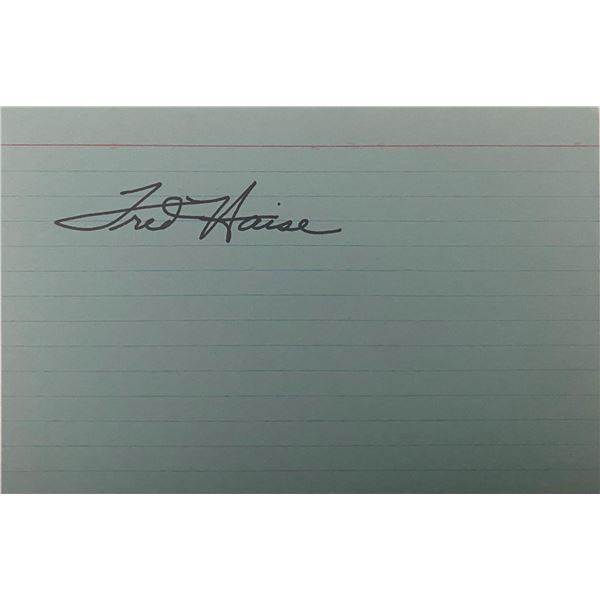 NASA Astronaut Fred Haise Signature