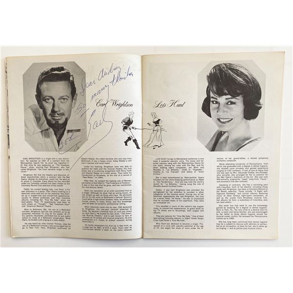 Kiss Me Kate signed Program