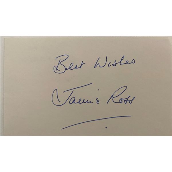 Jamie Ross orignal signature