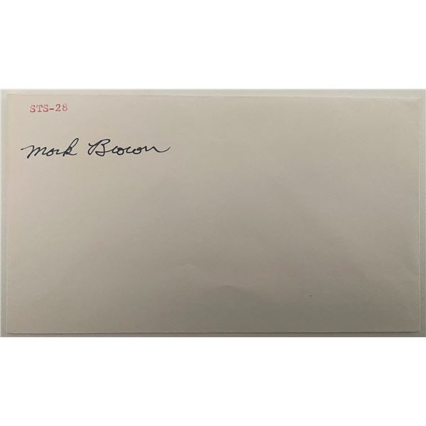 Astronaut Mark Brown signature