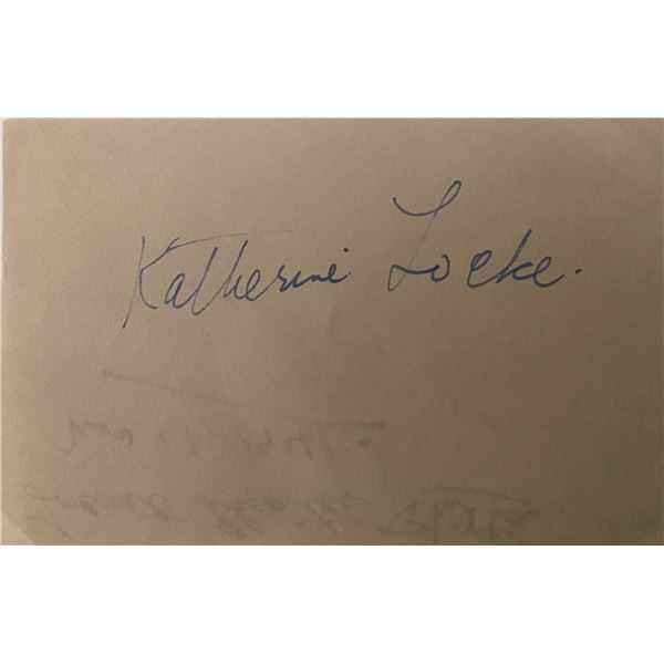 Katherine Locke Signature