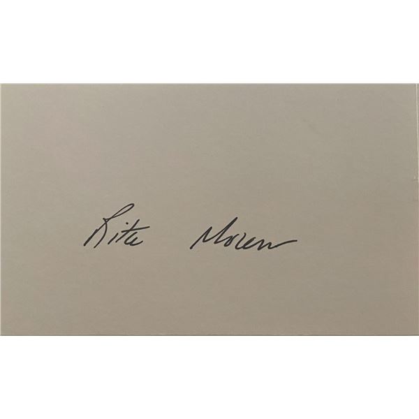 Rita Moreno original signature