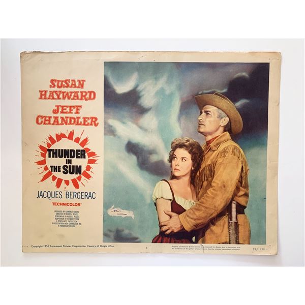 Thunder in the Sun original 1959 vintage lobby card