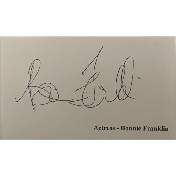 Bonnie Franklin original signature