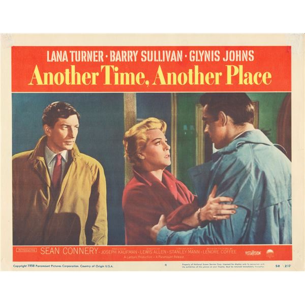 Another Time, Another Place 1958 original vintage lobby card