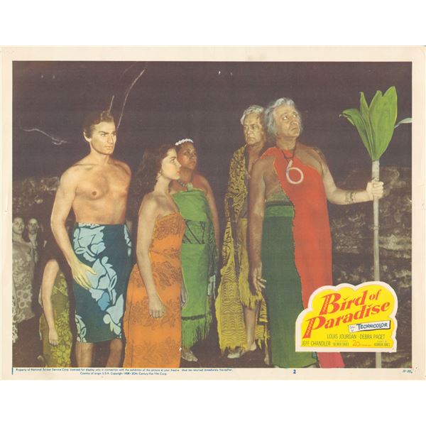 Bird of Paradise 1950 original vintage lobby card