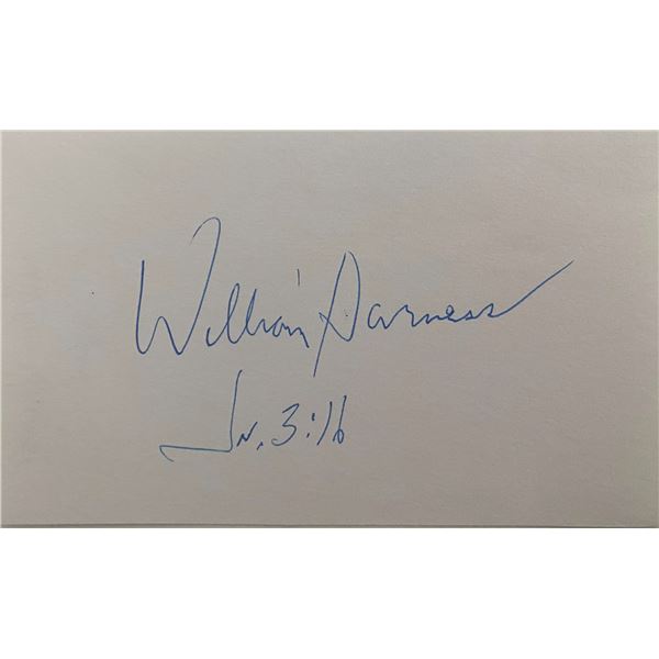 Opera singer William Harness original signature