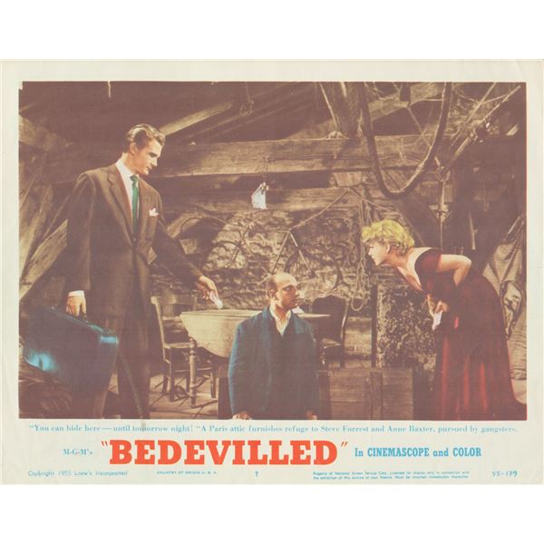 Bedevilled 1955 original vintage lobby card