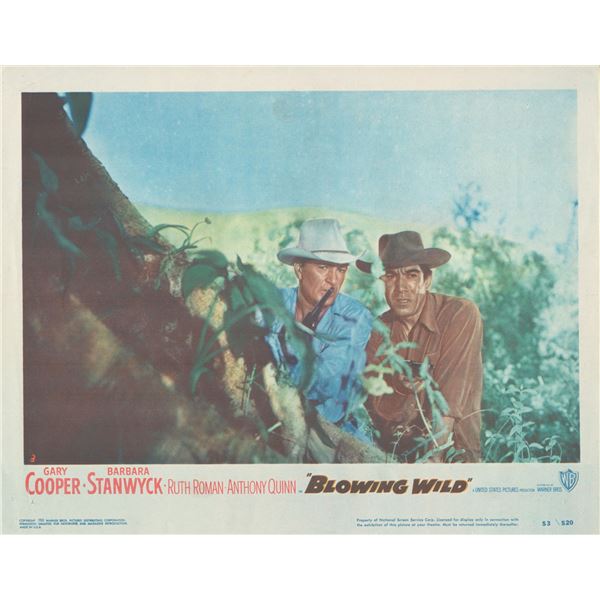 Blowing Wild  1953 original vintage lobby card