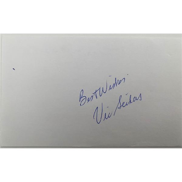 Tennis Player Vic Seixas signed note
