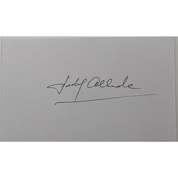Writer Isabel Allende original signature