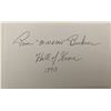 Image 1 : Bowling HOF 1990 Pam Buckner signed note