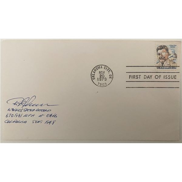 World Speed Record winner R.L Johnson signed FDC