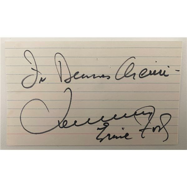 Singer Tennessee Ernie Ford original signature