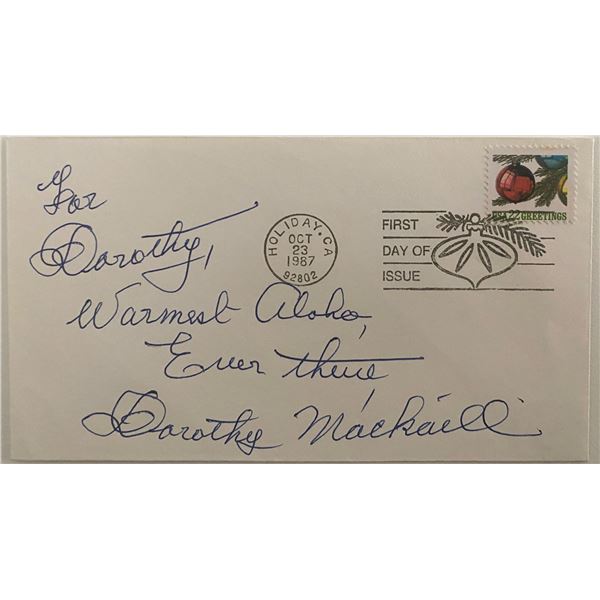 Dorothy Mackaill signed first day cover
