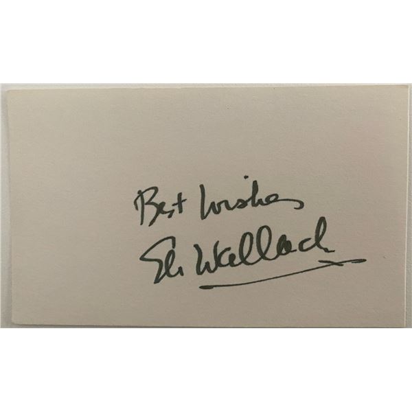 Eli Wallach original signature