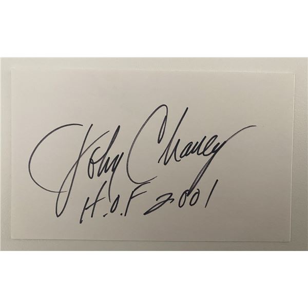 Hall of Fame Basketball Coach John Chaney autograph