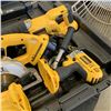 Image 2 : DEWALT 18 VOLT POWER TOOL SET WITH TWO BATTERIES AND CHARGER IN CASE