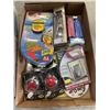 Image 2 : 2 TRAYS OF HID HEADLIGHT, FLEXSEAL AEROSOL, STANLEY STAPLER AND MOREAND