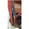 Image 1 : CONDUIT BENDER, METAL RAKE AND GARDEN TOOLS