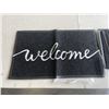 Image 2 : 2 NEW 30X17 RUBBER WELCOME MATTS