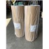 Image 1 : 2 ROLLS OF KRAFT WAXED 2 SIDED PAPER ROLLS 24 INCH X 1640 FT RETAIL $238