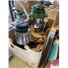 Image 2 : 2 COLEMAN LANTERNS WITH AIR PUMP, BIKE HELMET AND NEW TRAINING WHEELS
