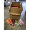 Image 1 : CASE OF NEW SLIPPERS ASSORTED SIZES AND COLORS