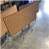 Image 1 : TWO SLIM DESIGN FOLDING TABLES