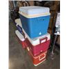 Image 2 : METAL COOLER, IGLOO COOLER AND RUBBERMAID COOLER