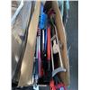 Image 2 : BOX FULL OF ASSORTED SNOW BRUSHES, CANES, WINDOW PROTECTORS, ETC