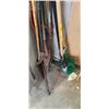 Image 2 : BUNDLE OF LONG HANDLE TOOLS AND LARGE BUCK SAW