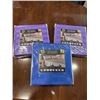 Image 1 : 3 NEW TWIN SIZE LUXURY SATIN 3PC SHEET SETS, 2  PURPLE AND ONE BLUE