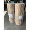 Image 1 : 2 ROLLS OF KRAFT WAXED 2 SIDED PAPER ROLLS 24 INCH X 1640 FT RETAIL $238