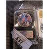 Image 2 : 3 NEW COMMEMORATIVE DONALD TRUMP COINS WITH CASES