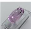 Image 2 : 36.04 CT AUTHENTICATED KUNZITE GEMSTONE ($17,570 APPRAISAL)