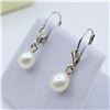 Image 1 : STERLING SILVER FRESHWATER PEARL 7-6.6MM DROP STYLE EARRING, W/A $656.00.