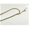 Image 1 : YELLOW GOLD PLATED STERLING SILVER CZ (8CT) 16-18" TENNIS NECKLACE, W/A $1770.00.